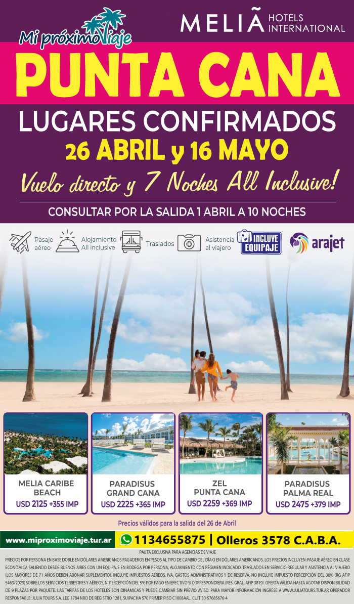 PUNTA CANA CON ARAJET Y MELIA!